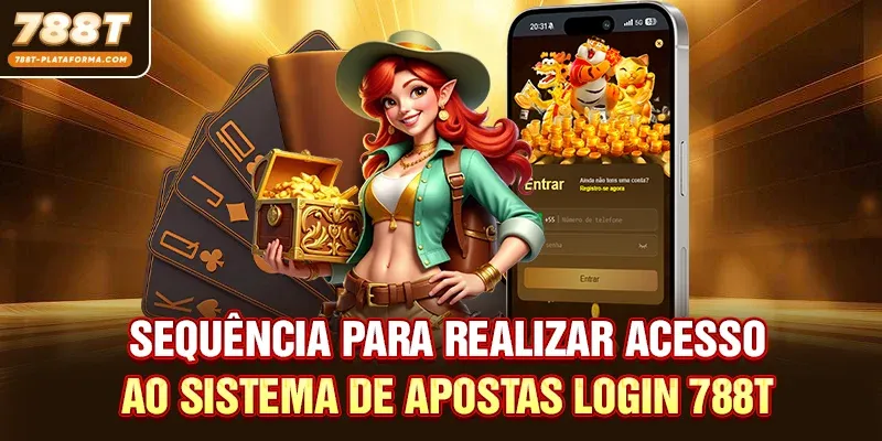 Sequência para realizar acesso ao sistema de apostas