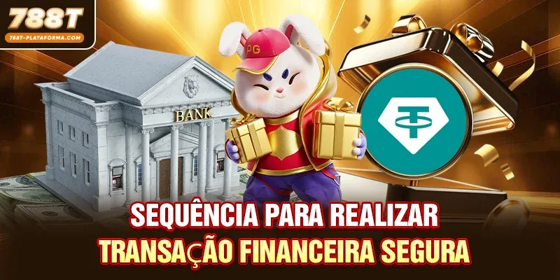 Sequência para realizar transação financeira segura